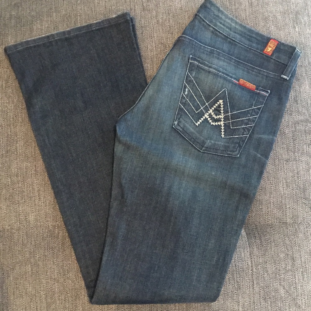 Women’s 7 For All Mindkind A-pocket jeans, size 28